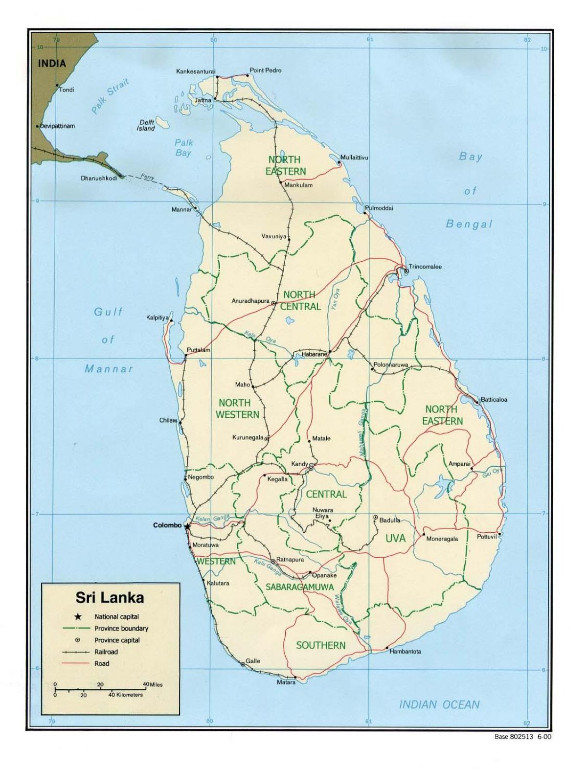 mapa do fim do mundo Sri Lanka