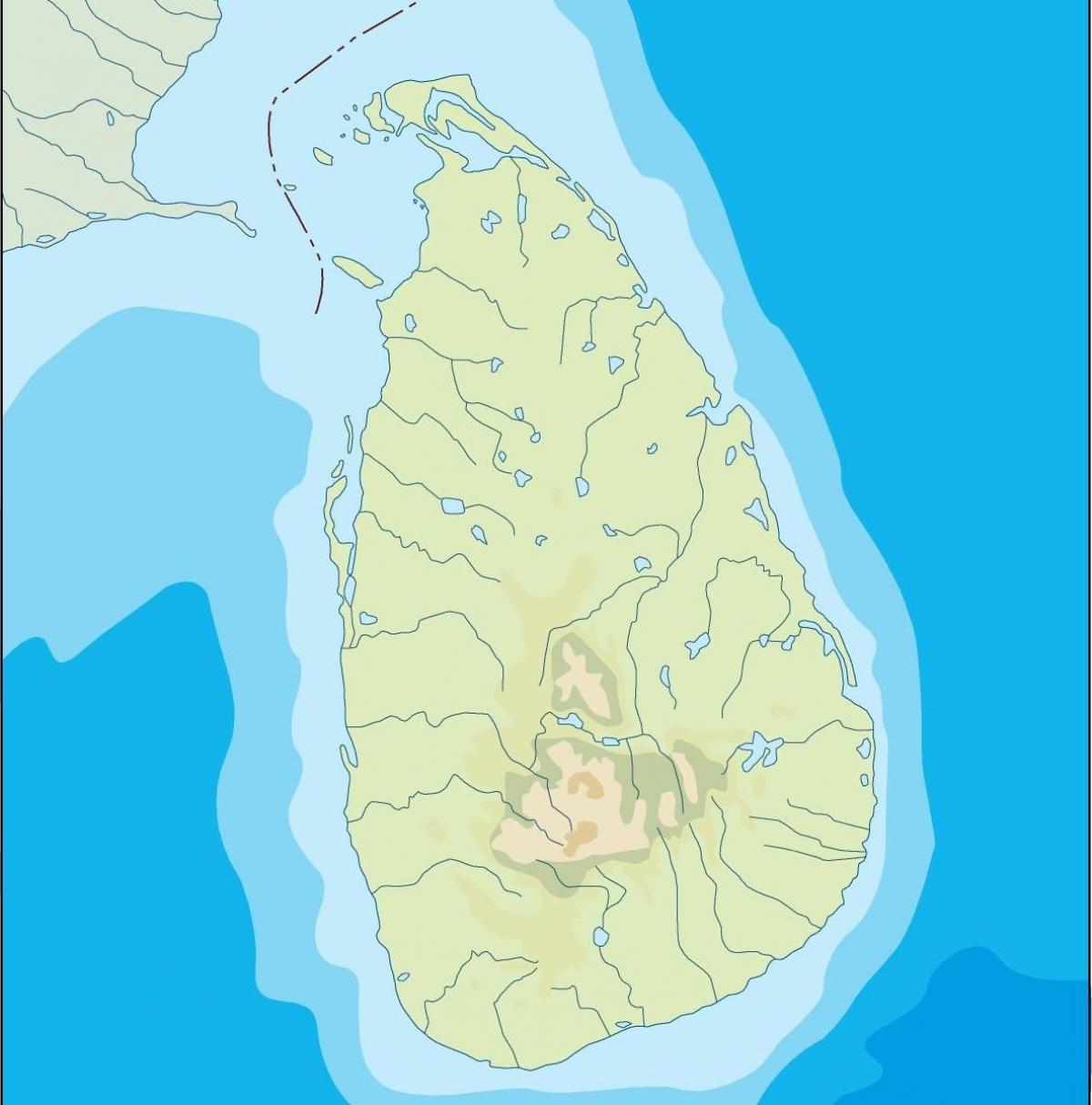 Sri Lanka vetor mapa