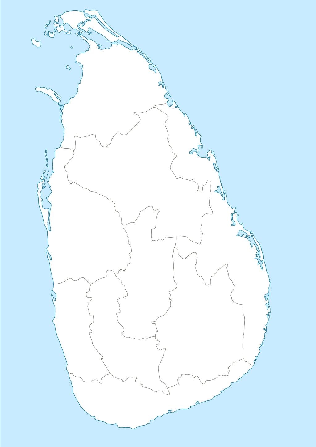 mapa do Sri Lanka nidan