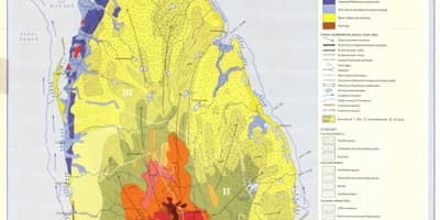 Mapa de solos, mapa do Sri Lanka