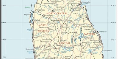 Sri Lanka raiz mapa