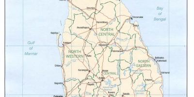 Sri Lanka o mapa de gps online