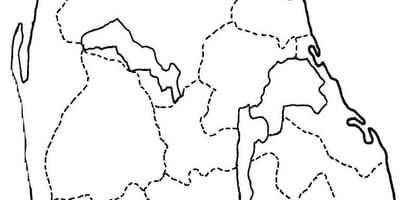 Mapa do Sri Lanka mapa de desenho de linha