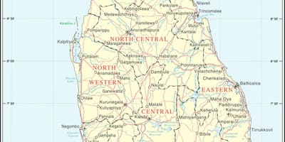 Sri Lanka roteiro calculadora de distância