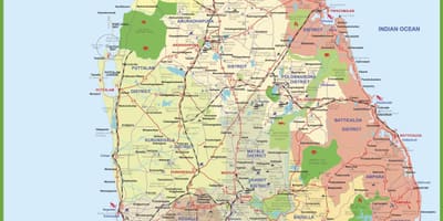 Mapa do Sri Lanka mapa de imagem