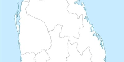 Mapa do Sri Lanka nidan